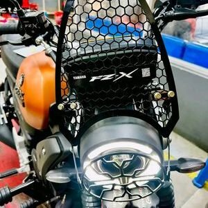 Premium Black Metal Visor For Yamaha FZ-X
