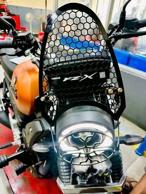 Premium Black Metal Visor For Yamaha FZ-X
